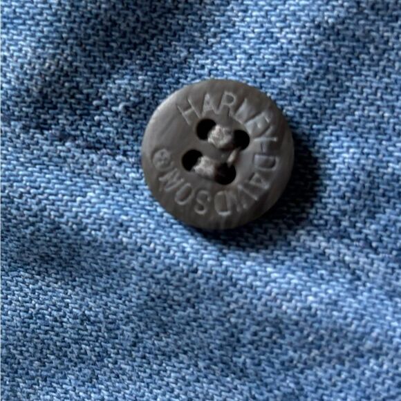 Harley Davidson Denim Button Down Shirt Mens Size 3X - Picture 5 of 6